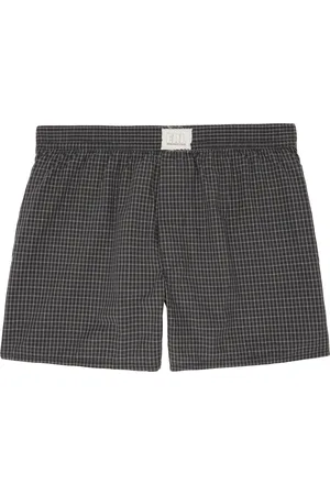 ERL Black Mini Plaid Boxers