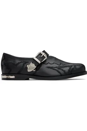 TOGA PULLA Black Leather Loafers