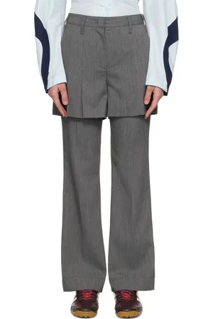 OPEN YY Gray Overlay Trousers