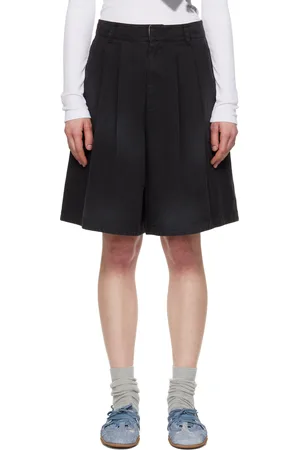 OPEN YY Black Washed Bermuda Shorts
