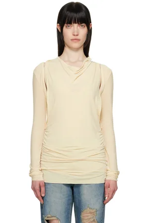 OPEN YY Yellow Convertible Bolero T-shirt
