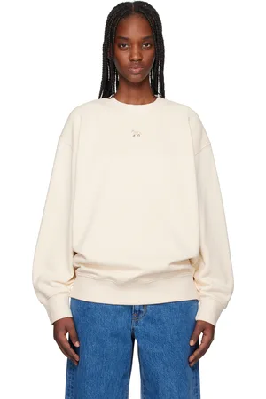 Maison Kitsuné Beige Baby Fox Patch Oversize Sweatshirt