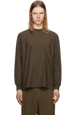 Issey Miyake Brown Release-T 1 T-shirt