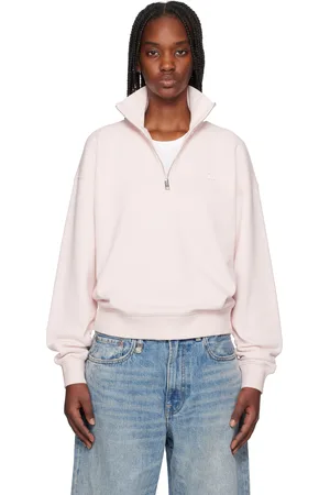 Maison Kitsuné Pink Baby Fox Patch Half Zip Sweatshirt