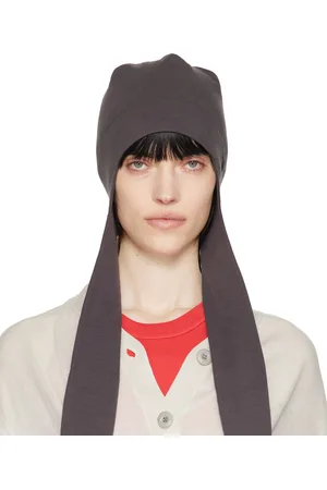 OPEN YY Gray Jersey Earflap Beanie