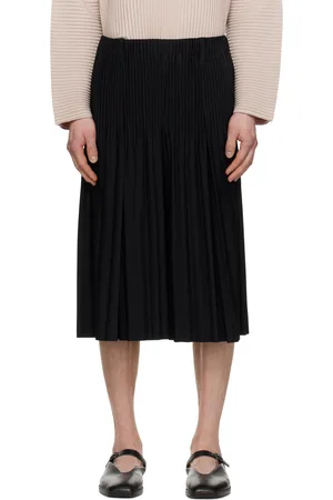 Issey Miyake Black Tailored Pleats 1 Shorts