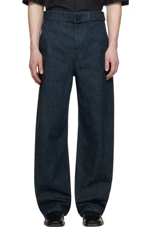LEMAIRE Indigo Twisted Belted Jeans