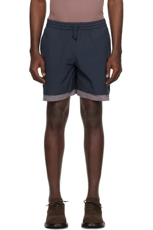 Small Talk Navy Boxer Lining Drawstring Shorts