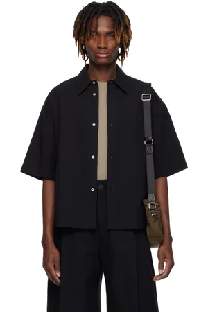 STUDIO NICHOLSON Black Sanko Shirt