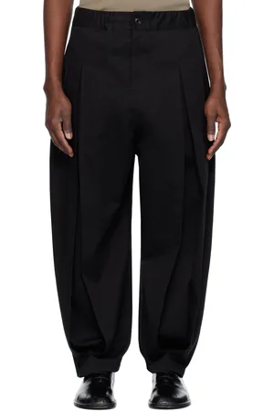 SAGE NATION Black Box Pleat Trousers