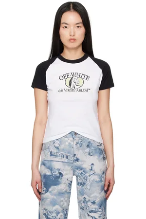 OFF-WHITE White & Black Horse Billboard Raglan T-shirt