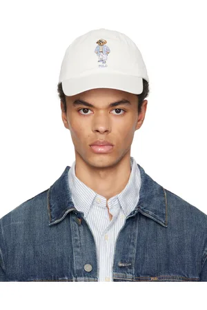 Ralph Lauren Off-White Polo Bear Twill Ball Cap