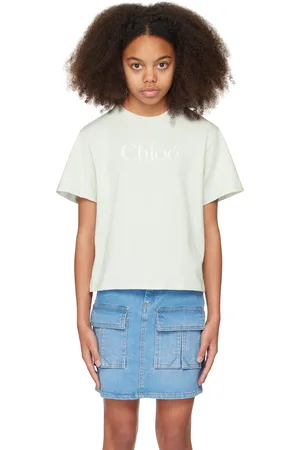 Chloé Kids Green Logo T-shirt
