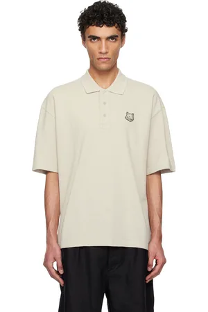 Maison Kitsuné Off-White Bold Fox Head Patch Oversize Polo
