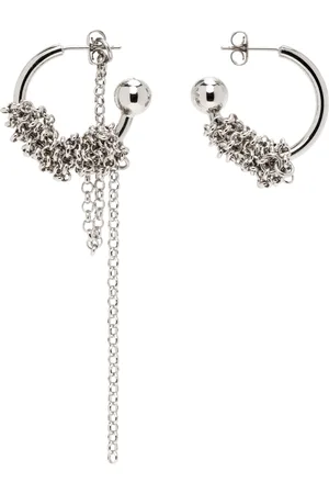Justine Clenquet Silver Vera Earrings