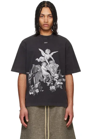 OFF-WHITE Black Vintage Putti T-shirt