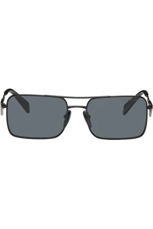 Prada Black Rectangular Sunglasses