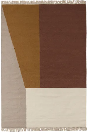 Ferm Living Brown & Beige Medium Kelim Rug