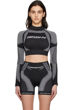MISBHV Black & White Cropped Sport Top