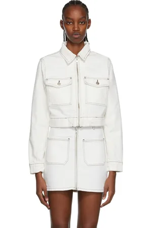 Reformation White Smith Denim Jacket