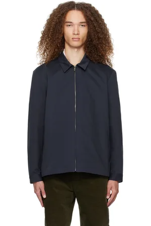 Sunspel Navy Harrington Jacket