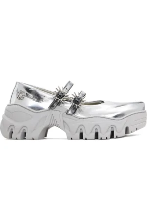 ROMBAUT SSENSE Exclusive Silver MJ Ballerina Flats