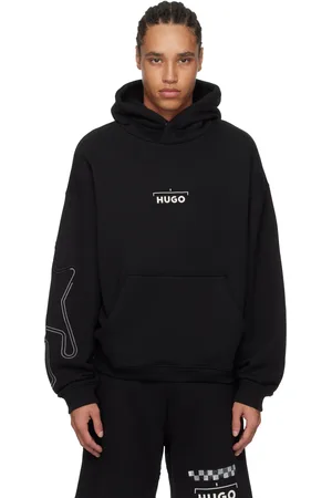 HUGO BOSS Black Racing Print Hoodie