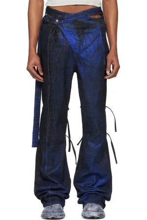 OTTOLINGER SSENSE Exclusive Black & Blue Signature Wrap Denim Jeans