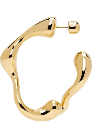 Maria Black Gold Splash Hoop Large Left Single Earring