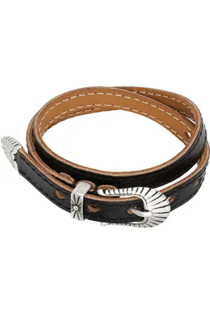 OUR LEGACY Black Cowboy Wrap Around Bracelet