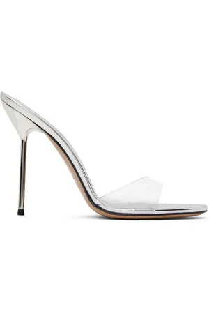 PARIS TEXAS SSENSE Exclusive Silver Lidia Mules