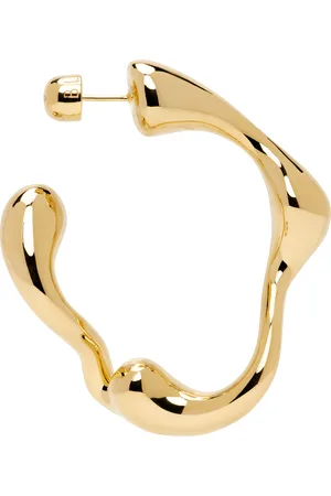 Maria Black Gold Splash Hoop Large Right Single Earring