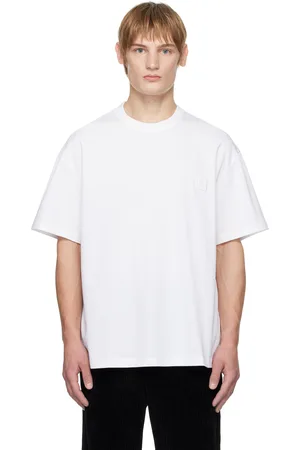 WOOYOUNGMI White Swaying Flower Back Logo T-shirt