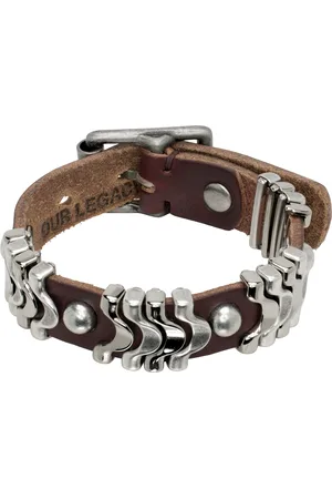 OUR LEGACY Burgundy Wave Bracelet