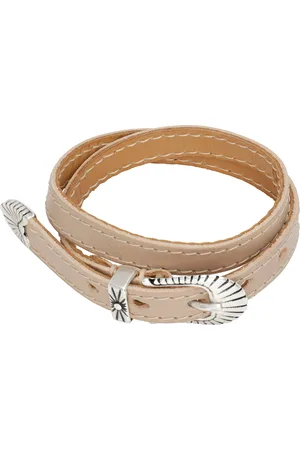 OUR LEGACY Beige Cowboy Wrap Around Bracelet