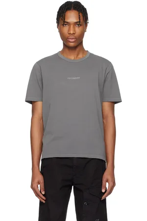 C.P. Company Gray 24/1 Jersey Resist Dyed T-shirt