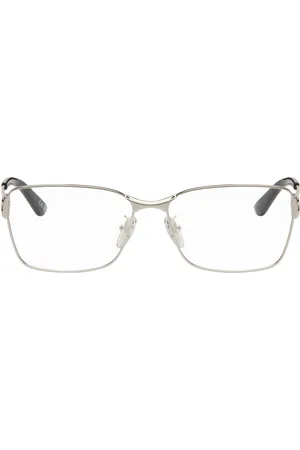 Balenciaga Silver Mercury Rectangular Squared Glasses