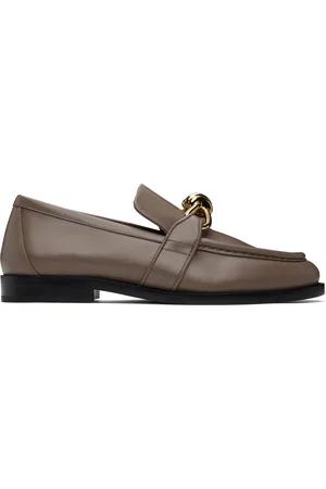 Bottega Veneta Taupe Astaire Loafers