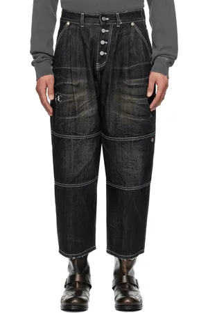 THUG CLUB Black Dickies Edition Double Knee Jeans