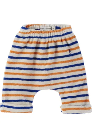Bobo Choses Baby Off-White Striped Terrycloth Lounge Pants