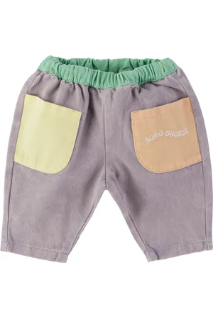 Bobo Choses Baby Multicolor Color Block Woven Trousers