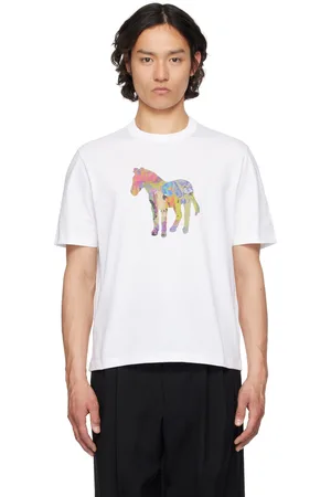 Paul Smith White Craft Zebra Print T-shirt