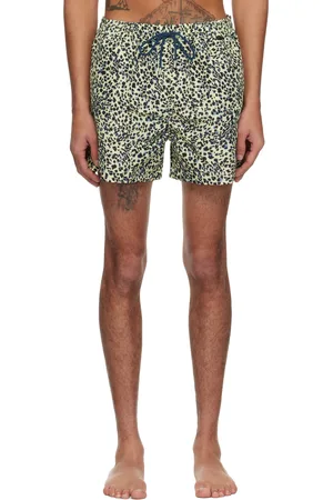 Paul Smith Yellow Leopard Print Swim Shorts