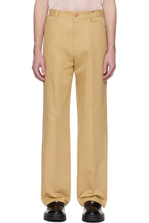 Casablanca Tan Cotton Chino Trousers