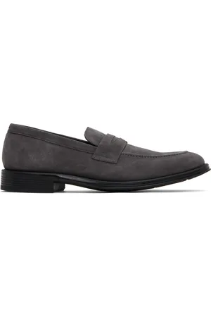 Paul Smith Gray Suede Pierce Loafers