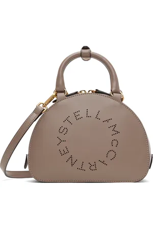 Stella McCartney Taupe Logo Top Handle Crossbody Bag