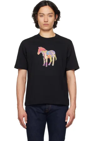 Paul Smith Black Craft Zebra Print T-shirt