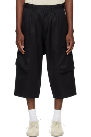 JAN JAN VAN ESSCHE Black O-Project Ventile Gabardine Cargo Pants