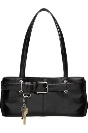 OSOI Black Shoulder Brocle Mini Bag