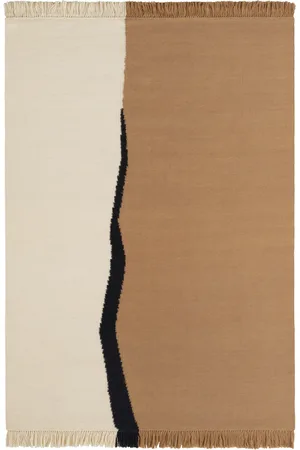 Ferm Living Beige & Off-White Soil Kelim Rug